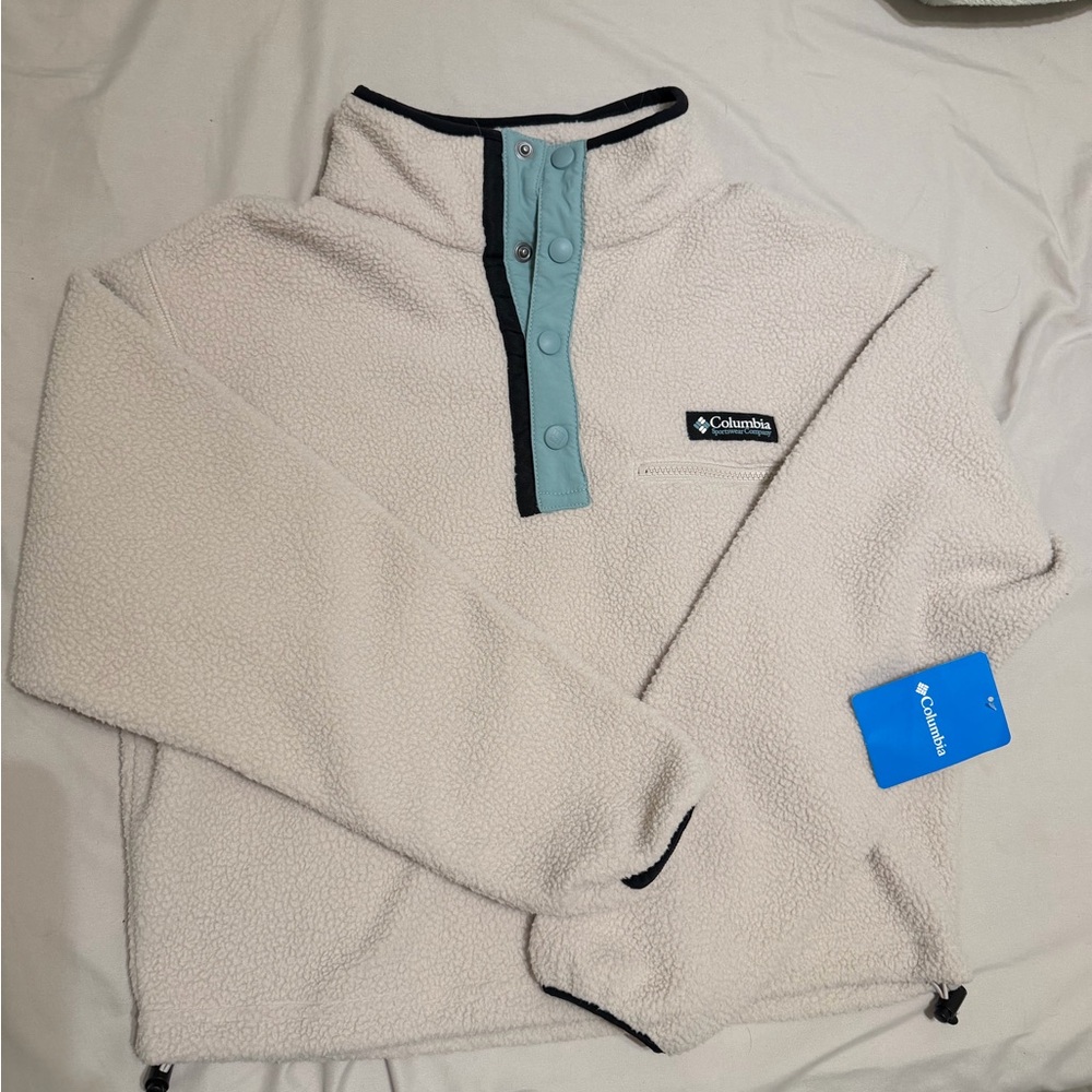 Columbia Cream Fleece Half Snap